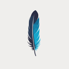 Colorful feather illustration
