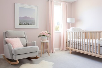 Solid Crib: Muted Pastel Nursery Designs evoking a Gentle Nursery Vibe