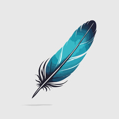Colorful feather illustration

