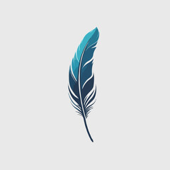 Colorful feather illustration

