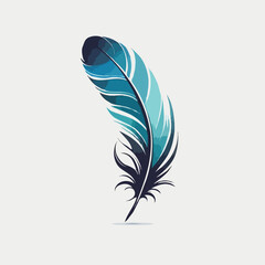 Colorful feather illustration
