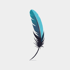 Colorful feather illustration
