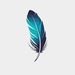 Colorful feather illustration
