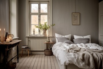 Nordic Simplicity: Vintage Touch in Old World Charm Bedroom Interiors