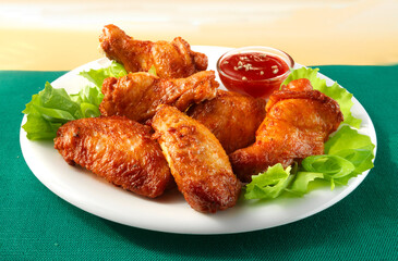 Chicken Wings, Grillhühnchen, Chicken, Wings, Hühnchen