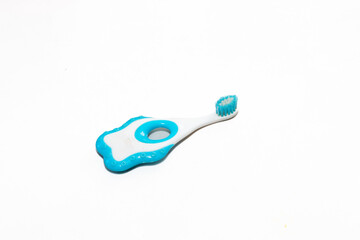 kids toothbrush isolated on a white background