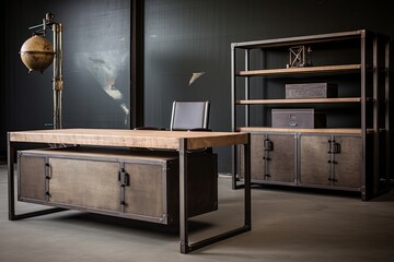 Reclaimed Metal Furniture: Sleek Office Designs from Desks to Storage Units