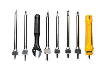 Essential Screwdriver Collection on Transparent Background, PNG