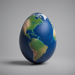 Fototapeta premium Earth as Egg - Americas