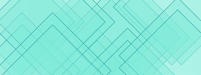 Abstract Green Geometric squares with modern technology design. Futuristic digital landscape with lines. Concept for dynamic websites, striking posters, and business booklets