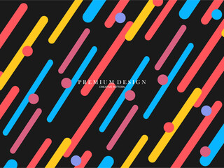 Background with Flat Dynamic Design. Valid for Cover, Plaque, Poster, Flyer and Banner Designs. Vector illustration.