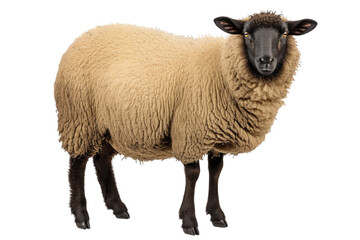 Majestic Suffolk Breed on Transparent Background, PNG