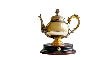 Fototapeta na wymiar Teapot Triumph Trophy on Transparent Background, PNG