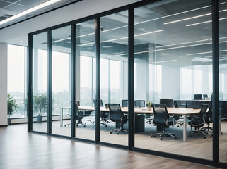 Transparency in Architecture, The Modern Elegance of a Glass-Walled Business Office Building