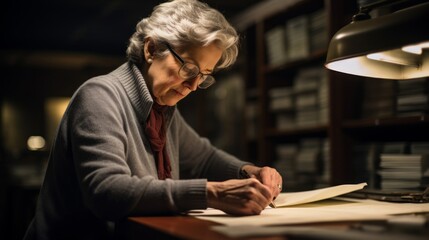 Archivist restores fragile aged document