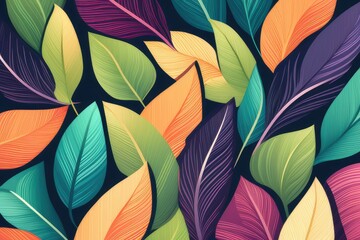 floral leaf pattern background design