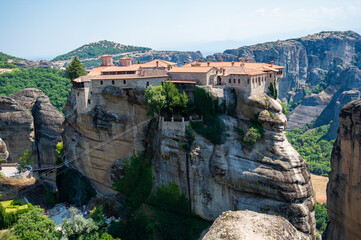 Fototapeta na wymiar Amazing view of Monastery in Meteora Kalambaka Greece