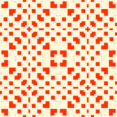 Geometric ornate. Checks, bars, figures seamless pattern. Checkered ornament. Squares, rectangles illustration. Tiles wallpaper. Ethnic motif. Mosaics background. Digital paper. Embroidery print
