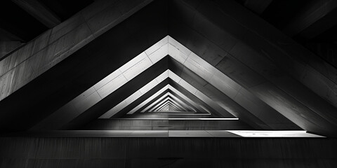 Obraz premium Architektur mit edlen Mosaik Stil in schwarz weiß