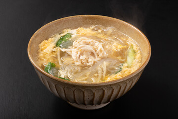 鶏ささみ　春雨スープ