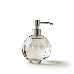 Obraz premium Glass Soap dispenser mock up isolated on White Background