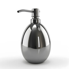 Obraz premium Black Soap dispenser mock up isolated on White Background