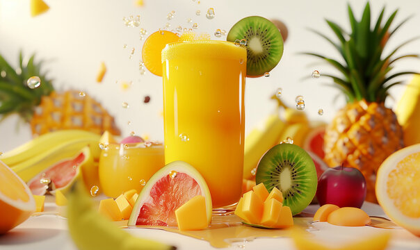 Tropical Temptation: Delicious Multifruit Juice for a Refreshing Escape