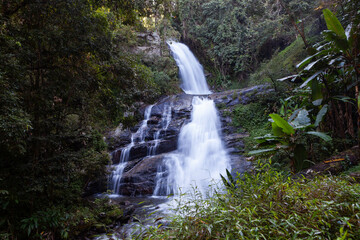 Huai Sai Lueang Waterfall in Doi Inthanon national park. North Thailand.