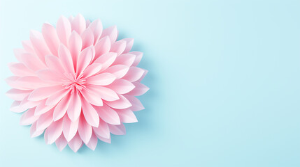 Background banner decorated with various colored flowers, pastel background with free space Ideas...