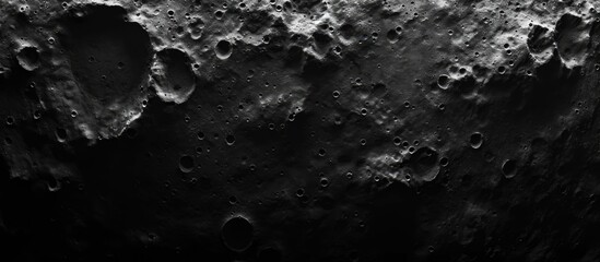 Black matter texture resembling lunar surface.