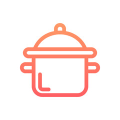 Cooking Pan Gradient Linear Style