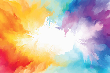 Watercolor painting white background Abstract watercolor painted background