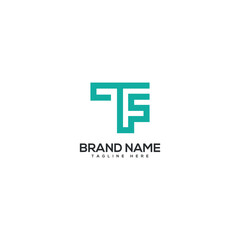 Obraz premium Minimal unique letter TS ST monogram logo design template. Initials Business logo.