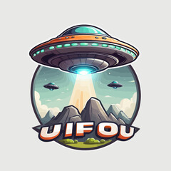 Ufo Cartoon Design Very Cool