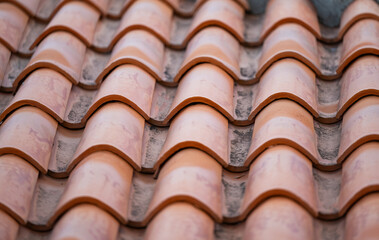 red tiles on the roof