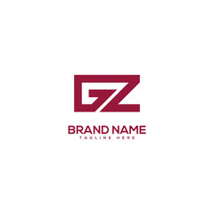 Modern creative letter GZ ZG logo design vector element. Initials business logo.