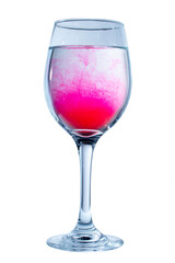 The magic of color when dissolved in drinking water creates unusual and beautiful shapes.