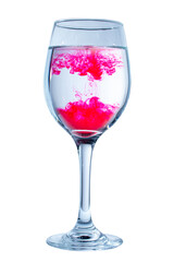 The magic of color when dissolved in drinking water creates unusual and beautiful shapes.