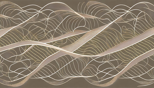 background with leaves Harmonic Essence: A Tapestry of Mathematical Elegance and Organic Flow in Continuous Curvilinear Patterns