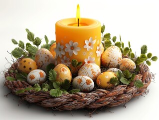 Illuminating Easter Candle