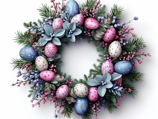 Egg-themed Easter Wreath