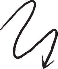 Hand Drawn Straight Arrow