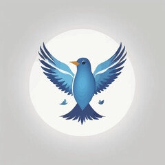 Bird logo Cartoon Design Very Cool