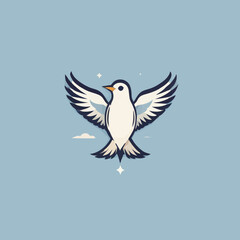 Bird logo Cartoon Design Very Cool