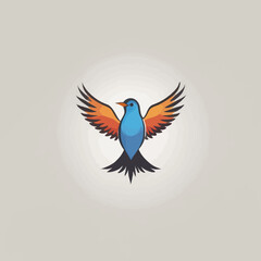 Bird logo Cartoon Design Very Cool
