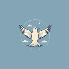Bird logo Cartoon Design Very Cool