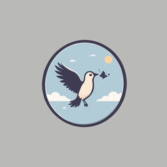 Bird logo Cartoon Design Very Cool