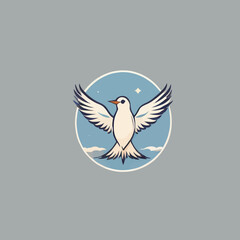 Bird logo Cartoon Design Very Cool