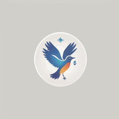 Bird logo Cartoon Design Very Cool