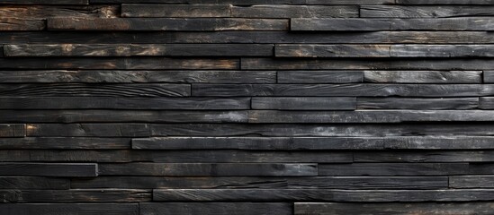 Ideal for texture or backdrop, a wall crafted from dark timber.